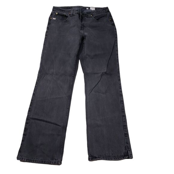 Cruel Girl Bootcut Jeans 15L Womens Black Fading Relaxed 100% Cotton Y2K Vtg 90s - Picture 1 of 12